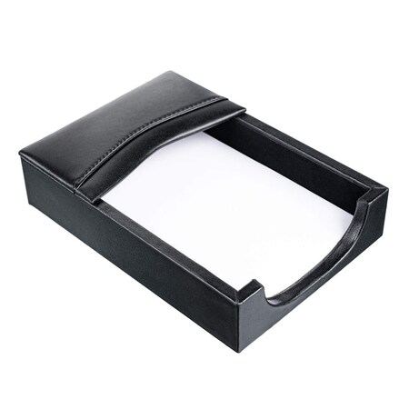 Dacasso Classic Black Leather 4 x 6 Memo Holder AG-1009